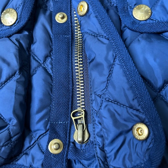 Polo Ralph Lauren Quilted Down Filled Vest Puffer Belted Blue Size S/P - Picture 10 of 10